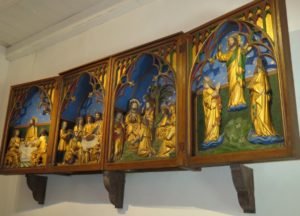 Altar panel San Fernando mission museum