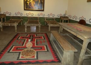 Guest room at San Fernando Mission