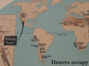 map of deserts at Phoenix Botanical Garden