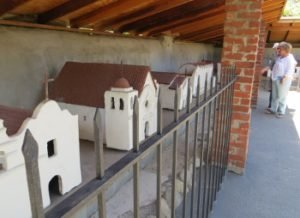 Mission models at San Gabriel Mission