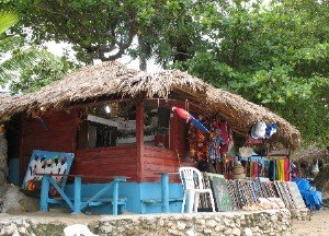 Beachfront shop near Puerto Plata Dominican Republic