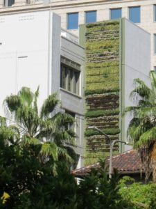 Tower of plants Pershing Square Los Angeles