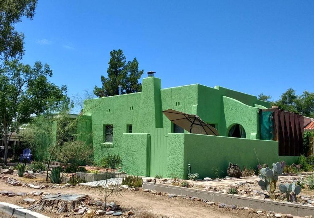 green color house Tucson