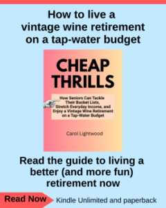Cheap thrills fpr seniors Vintage wine retirement